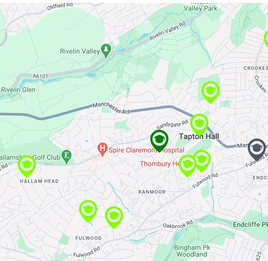 SchoolsInfo Map feature